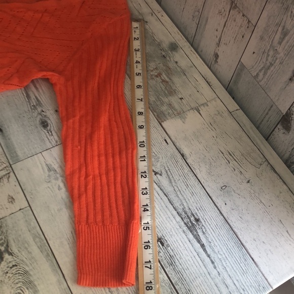 Worthington Summer Orange Lightweight Cardigan Medium - Picture 7 of 8